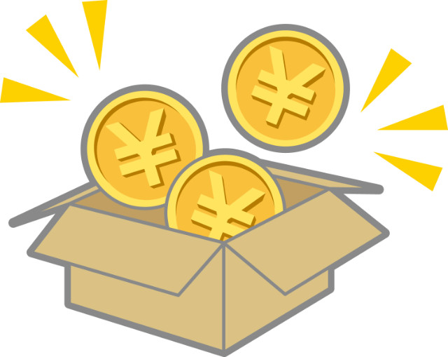 不用品がお金に変わるイメージ